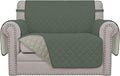 Easy-Going Reversible Couch Cover, Oversized Chair, Greyish Green/Beige | Machine Washable Slipcover For Dogs, Water Resistant Furniture Mat For Living Room, Non-Slip Sofa Cover, Pet Friendly by Easy-Going