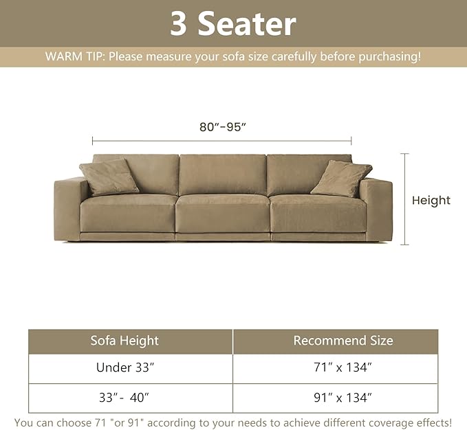 MYSKY HOME Couch Covers for Sofa, Dog Couch Cover Protector, Dark Grey Lines Sofa Covers for Sectional L Shape, Pets Couch Throw Cover Washable Durable Large Couch Cover for Dogs, Cats, 91"X134" - Image 8