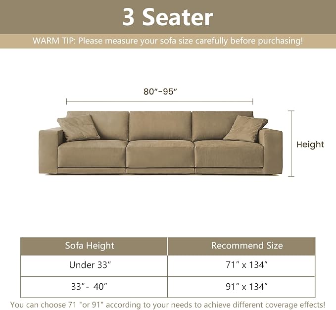 MYSKY HOME Boho Couch Cover Moss Green Sofa Covers with Tassel Farmhouse Sofa Slipcover Simple Couch Protector for Dogs Chenille Sectional Couch Covers L Shaped Couch Cushion Covers, 91"x 134" - Image 5