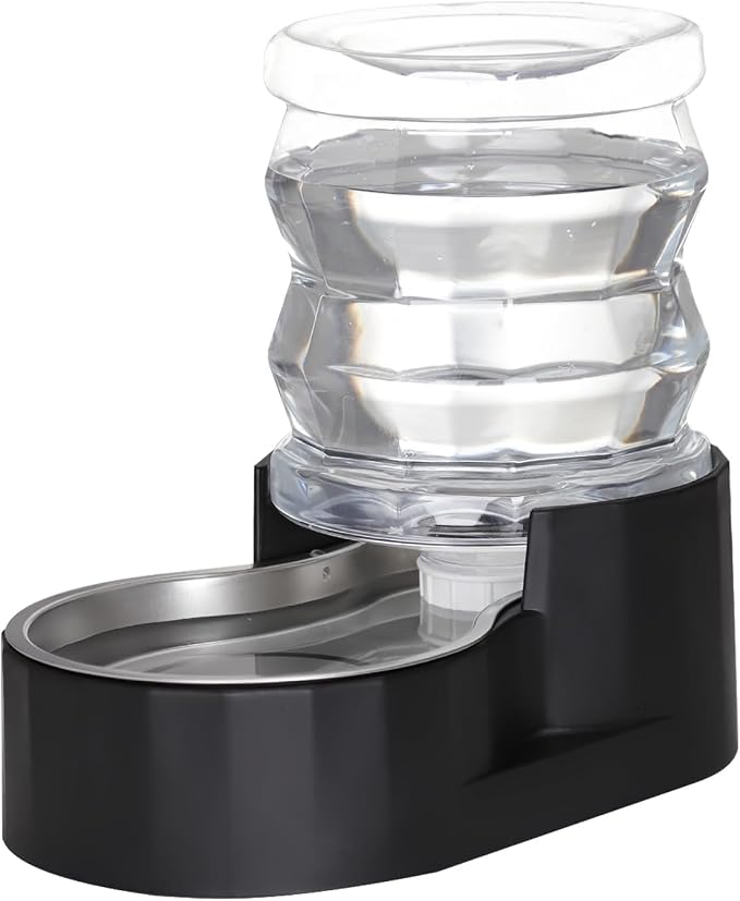 RIZZARI 4L Gravity Cat Water Dispenser:Spill Resistant for Apartments | No Filter Required/Leak-Resistant Design/Easy to Refill,Easy to Clean/Stable Anti-Tip Base/Food-Grade Materials by RIZZARI