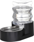 RIZZARI 4L Gravity Cat Water Dispenser:Spill Resistant for Apartments | No Filter Required/Leak-Resistant Design/Easy to Refill,Easy to Clean/Stable Anti-Tip Base/Food-Grade Materials by RIZZARI