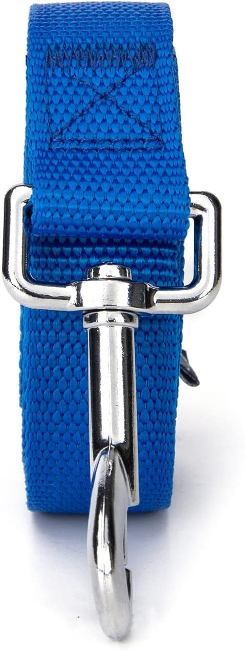 Strong Durable Nylon Dog Training Leash, 1 Inch Wide Traction Rope, 6 ft 10ft 15ft Long, for Small and Medium Dog (Blue, 10 Feet) - Image 8