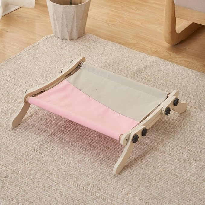 Cat Window Perch, No Screws Easy to Adjust & Assemble, Adjust Wooden Seat for Kitten Bedside Windowsill, Wooden Cats Furniture - Image 6