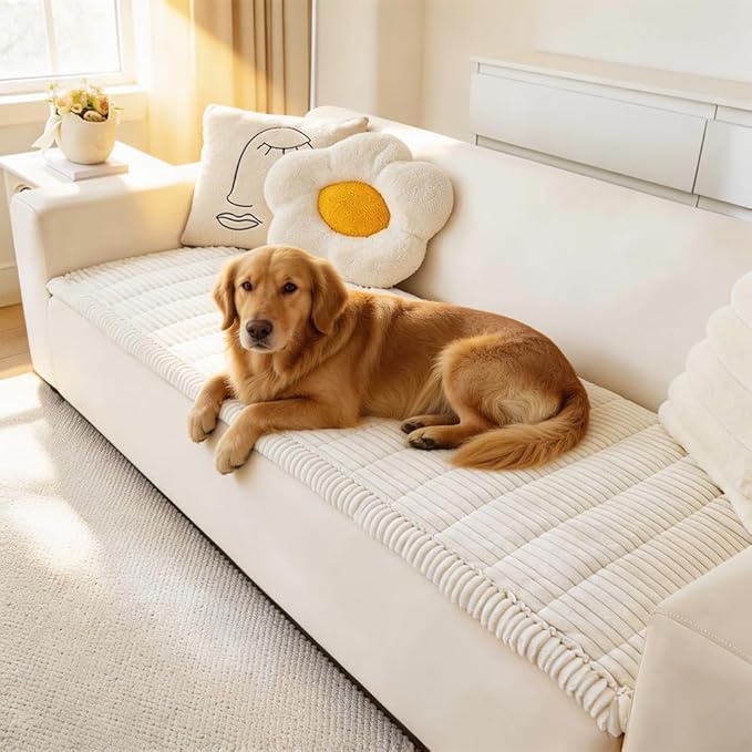 Awjcsv Couch Covers for Dogs Washable, Non Slip Sofa Protector Pet Friendly | Thick, Soft Furniture Cover, Against Pets Hair & Scratch, Fits Leather and Fabric Couches, 27.6" X 70.9" by Awjcsv