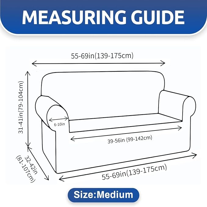 XINEAGE Stretch Jacquard Loveseat Cover, Non Slip Sofa Slipcover for Dog | High-Stretch Fabric. Wear-Resistant, Pet Friendly. Easy Install & Washable for Living Rooms, Offices.Beige - Image 2