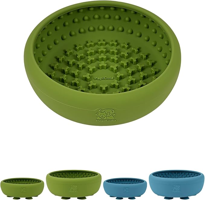 Dog Lick Bowl for Dogs S, Lick Mat, Dog Slow Feeder | Strong Suction Base, BPA-Free Silicone, Freeze Licking Bowl for Anxiety Relief, Enrichment & Distraction, Dishwasher Safe by PapiCola