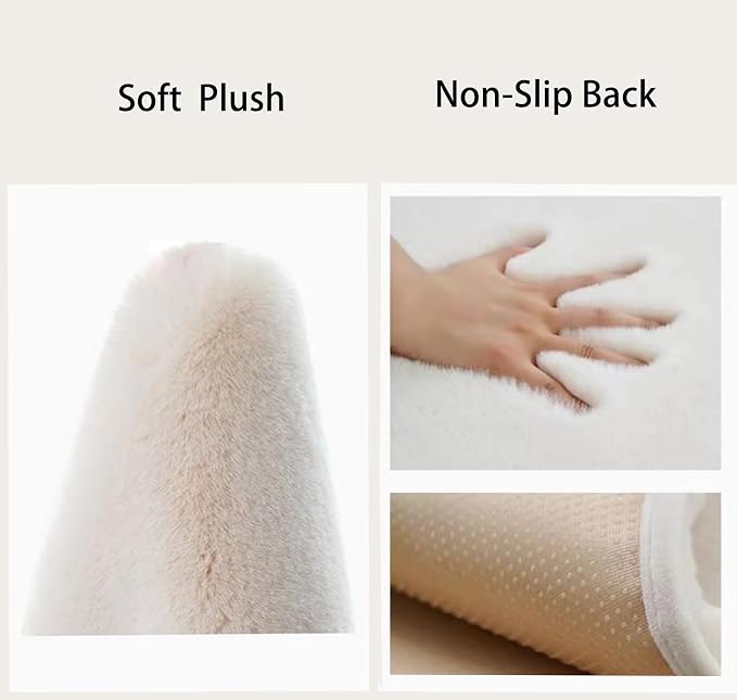 Soft Cat Window Sill Pet Pad Perch,Fluffy Windowsill Mat Pillow Seat Bed for Pet, Cat Cushion for Window Sill Pet Window Mat (Beige, 12"x35") - Image 2