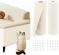 78.8"x15.8" Beige Cat Scratch Mat for Furniture DIY Climb Cat Scratcher Mat for Covering Cat Tower,Cat Scratching Post(2M,Beige) by LQVEAIR