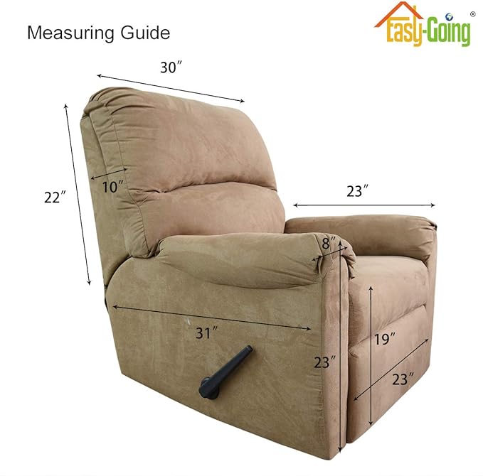 Easy-Going Recliner Chair Slipcover Reversible Sofa Cover Water Resistant Couch Cover Furniture Protector with Elastic Straps for Pets Dog (Recliner 22 inch, Chocolate/Beige) | Machine Washable Slipcover For Dogs, Water Resistant Furniture Mat For Livi... - Image 7