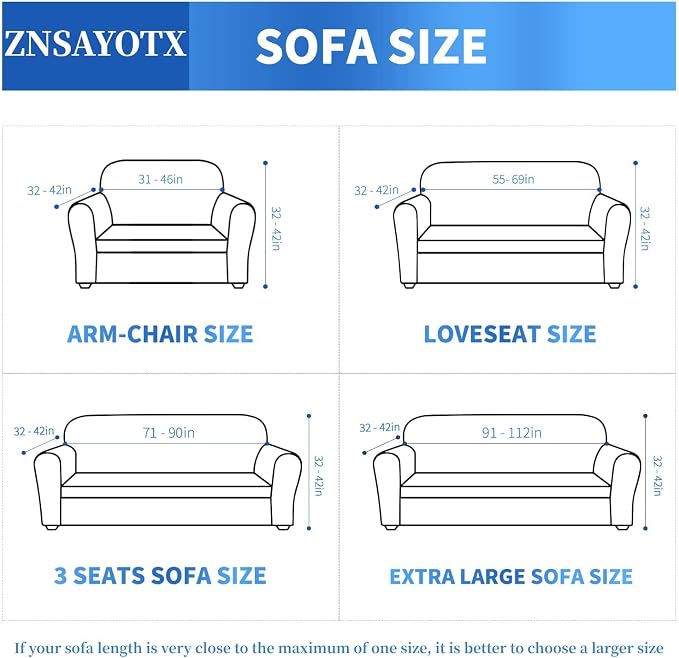 ZNSAYOTX 1 Piece Jacquard Couch Covers for 3 Cushion Couch Living Room High Stretch Sofa Cover Pets Dogs Friendly Anti Slip Thickened Slipcovers Furniture Protector (Large,New Pattern Light Coffee) - Image 5