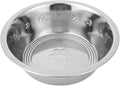 Stainless Steel Dog and Cat Bowls 2.5 Cups (0.6L) | Durable Metal Pet Food & Water Dish for Small Pets , Rust-Resistant by HellBlues