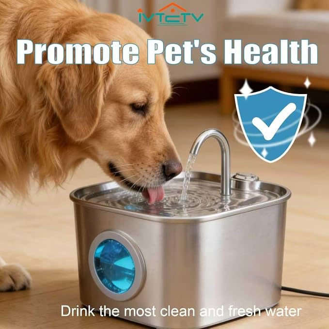 Cat Water Fountain Filter: 32 Cat Fountain Filter - 16 Filters & 16 Sponges | Compatible with Stainless Steel Cat Water Fountains for ATMZIQXR, GIOTOHUN, KOOGMOON, UMOCUOY, IHOUONE, and HOOISE. - Image 7