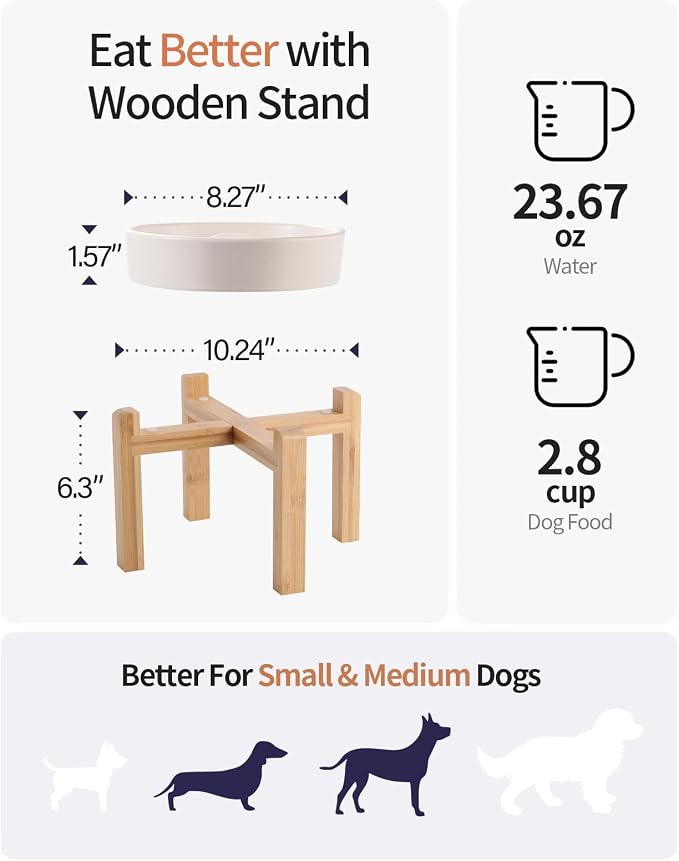 8.26 in White Dog Bowl Slow Feeder Ceramic for Medium and Large Breed, Elevated/Raised Slow Feeding Dog Food Water Dish Heavy Weighted,Puppy Dish for Fast Eaters,Puzzle Eating Bowl Modern Maze - Image 2