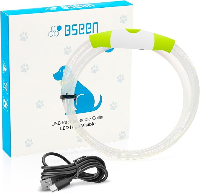 Light Up Dog Collar (Green 70cm) | USB Rechargeable LED Dog Collar for Night Walking, Cut-to-Fit Glowing Safety Collar for Small, Medium & Large Dogs - Image 8