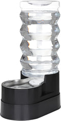 RIZZARI 9L Elevated Dog Water Dispenser: Filtered Gravity Waterer | Stainless Steel Bowl /Gravity Fed/No Power Needed/ Anti-Spill Base/Senior Dogs & Large Breeds/Indoor/Outdoor by RIZZARI