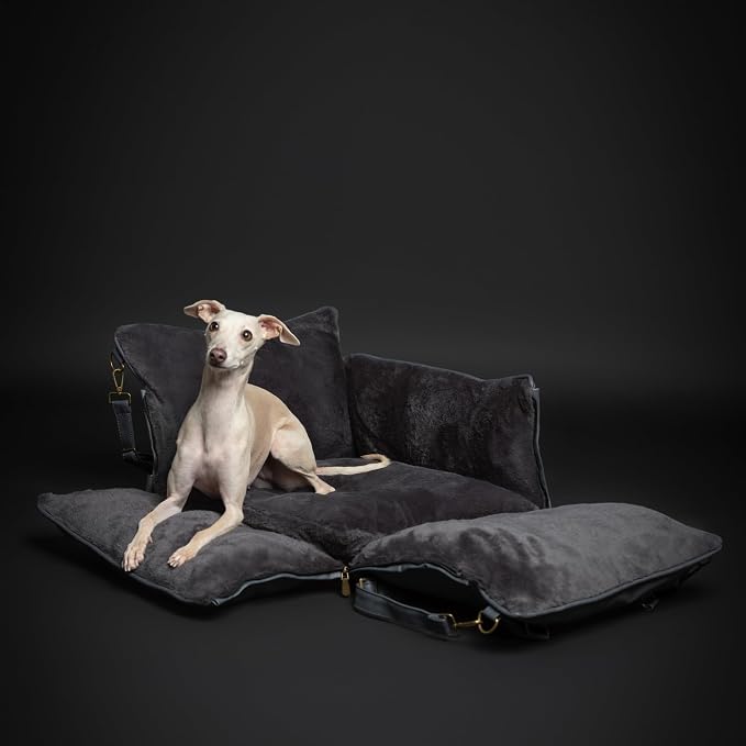 NOAH & PAW Small Dog Car Seat for Small Medium Pets with Harness Clip, 4X Safety Feature, Washable Dog Seat for Car, Orthopedic Foam Wrapped with Plush, Vegan Leather - Image 7