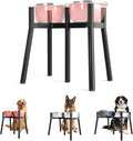 Raised Dog Bowl Stand for Large Dogs, Adjustable Width 7-10.6, 13.7 inch Tall Dog Food Water Stand,Bowl Not Include by TIDANT