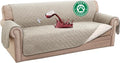 Turquoize 100% Waterproof Sofa Covers Couch Cover Sofa Cover for Dogs Couch Protector Triple Non-Slip Sofa Slipcover for 3 Cushion Couch Furniture Protector for Pets, Kids,Dog (XL Sofa 78", Pale Oak) by Turquoize