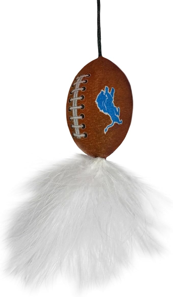 NFL Detroit Lions Cat Tunnel Tube Toy with Plush Football Catnip and Feathers Collapsible Tunnel for Cats to Play, Peek and Hide, Sporty & Fun Cat Tunnel Toy with Team Logo All-Over Design! - Image 10