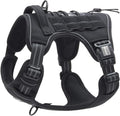 AUROTH Tactical Harness for Small Medium Dogs No Pull Adjustable Pet Harness Reflective K9 Working Training Easy Control Vest Military Service Dog Harnesses Black M | Heavy Duty with Handle, Breathable Padded, Reflective, Military K9, Easy Control for ... by AurothPets