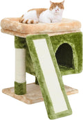 SYANDLVY Small Cat Tree for Indoor Cats, Cat Tower with Scratching Post, Modern Activity House for Large Cats, Condo with Board, Kittens Cave by SYANDLVY