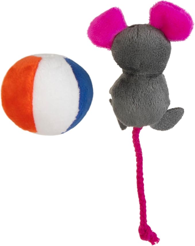 Mad Cat Beach Babe Plush Soft Cat Toy with Catnip and Silvervine, Pack of 2 | Summer themed pair that sparks energetic batting, chasing and cuddly play sessions for felines during active time at home - Image 3
