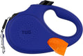 TUG Oval 360° Tangle-Free Retractable Dog Leash with Integrated Waste Bag Dispenser (Large, Blue) by TUG
