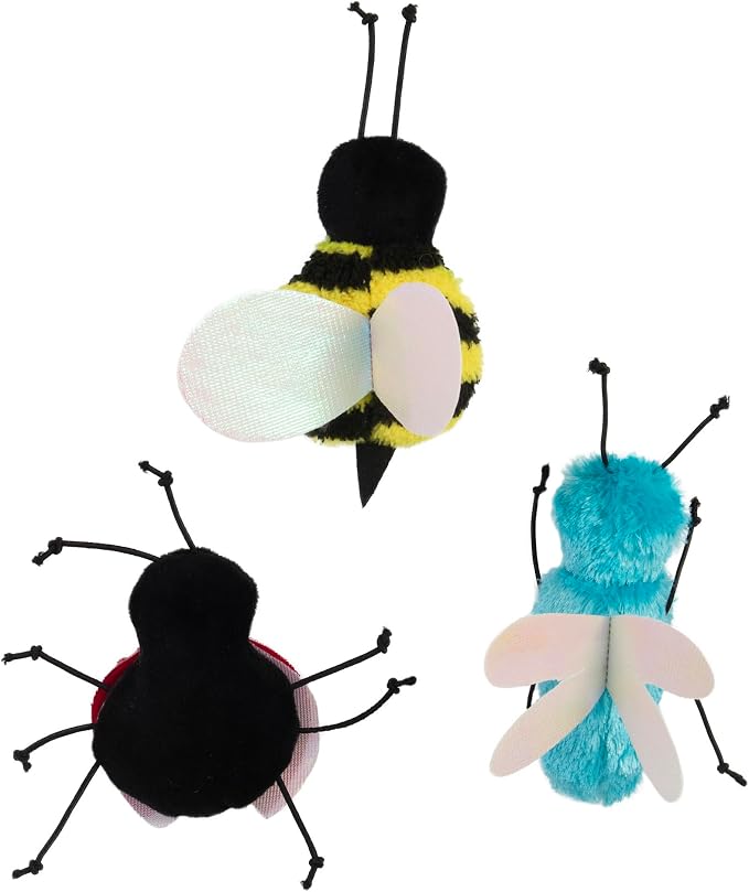 Mad Cat Buggin' Out Bug Cat Toys, Catnip and Silvervine Blend, Pack of 24 | Wild and wacky bulk bin assortment, sparks batting, chasing and natural hunting instincts in felines, plenty to share around - Image 2