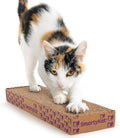 SmartyKat Super Scratcher Corrugated Cat Scratcher and Scratch Pad for Cats, Catnip Infused with Catnip, Scratchers for Indoor Cats and Kittens, Cardboard Scratching Post by SmartyKat