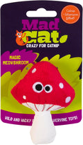 Mad Cat Magic Meowshroom Wacky Catnip and Silvervine Plush Cat Toy, 1 Pack | Wild mushroom shaped plaything that sparks batting, kicking, carrying and playful sessions for felines at home every day by Unknown