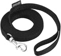 AMAGOOD 6 FT Cat Leashes, Strong Traditional Style Leash with Easy to Use Collar Hook,Cat Lead Great for Cats (Black(Pack of 1),3/8" x 6 Feet) by DOGLEASH