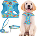 PUPTECK Dog Harness, Collar and Leash Set No Pull for Small Medium Sized | Cute Puppy Step-in Escape Proof Reflective No Choke Pet Cat Adjustable Walking Vest by PUPTECK