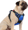 rabbitgoo Dog Harness Small Sized, No Pull 3 Buckles Easy On & Off | Soft Padded, Walking with Control Handle, Adjustable and Reflective, Royal Blue, Small by rabbitgoo