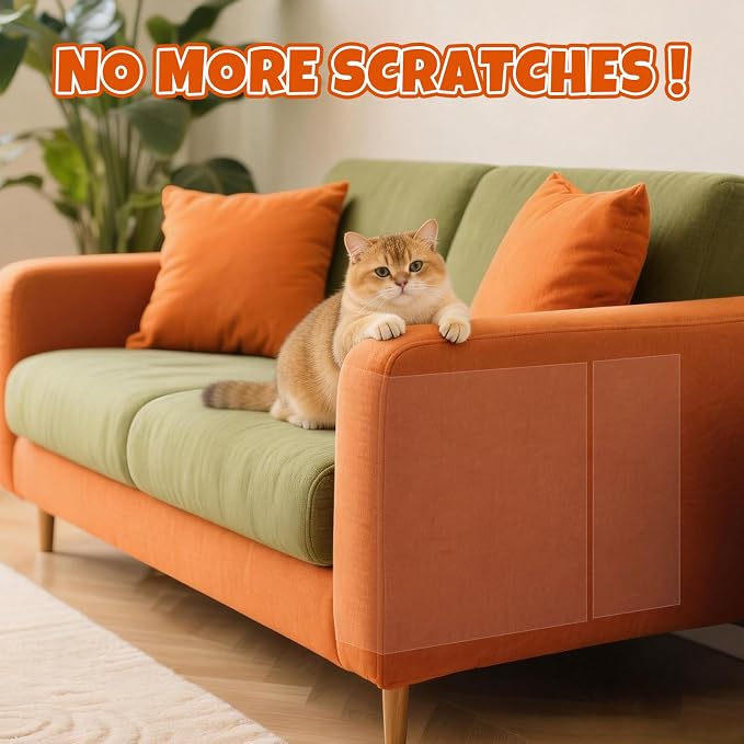 17Pack- Anti Cat Scratch Furniture Protector, Clear Couch Protector - Image 5