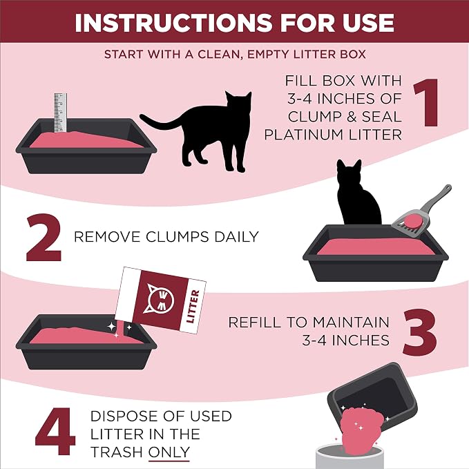 ARM & HAMMER Clump & Seal Platinum Clumping Cat Litter, Exclusive, 27.5 Lbs | Clumping Litter, Rock-Hard Clumps, Baking Soda Odor Eliminators, 14-Day Odor Control - Image 6