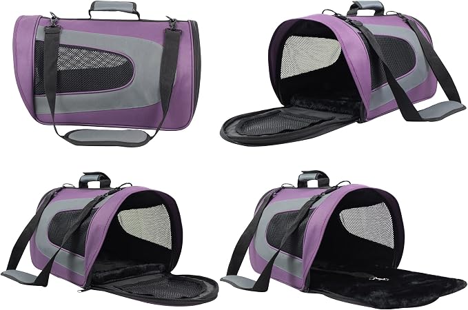 EliteField Deluxe Soft Pet Carrier for Cats and Dogs (3-Year Warranty) | Airline Approved, Waterproof, Plush Bed, Built-In Leash, Adjustable Shoulder Strap, Foldable - Image 4