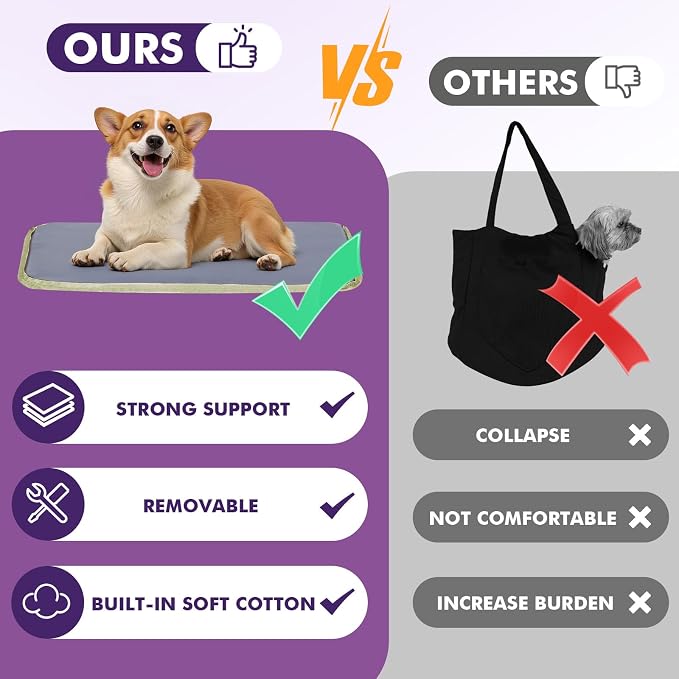 Pawaboo Dog Purse Carrier for Small Dogs with Pocket,Up to 11Lbs | Lightweight & Portable Dog Tote Bag Carrier Purses,Soft Sided Design,Front Pocket for Storage Travel Shopping Matcha Green - Image 5