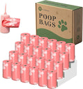 Cherry Blossom Scented Dog Poop Bags - 24 Rolls 360 counts | Leak Proof Extra Large 13x9 Inch Pink Dog poop bags rolls with Dispensers, Fragrance Bags for Dogs Walking and Cat Litter by Petrhythm