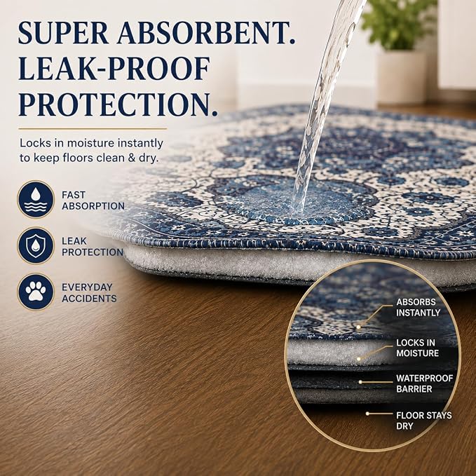 PUPIBOO Washable Pee Pads for Dogs and Cats - Super Absorbent Reusable Puppy Training Pads - 100% Waterproof, Leak-Proof & Non-Slip Whelping Pads for Pet Housebreaking - Image 3