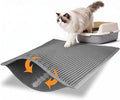 Pieviev Litter Box Mat, Double-Layer Urineproof Design, 30" x 24" Gray | Honeycomb Litter Trapping Mat Captures Scattered Particles to Stop Tracking, Waterproof Base Protects Floors, Easy to Clean by Pieviev