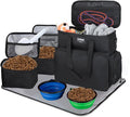 Dog Travel Bag Airline Approved–Pet Travel Tote with Collapsible Bowls,Food Containers & Feeding Mat–Multi-Pocket Organizer for Dogs & Cats, Durable & Water-Resistant for Hiking,Trips,Outdoors by GoloniYourStyleYourRule