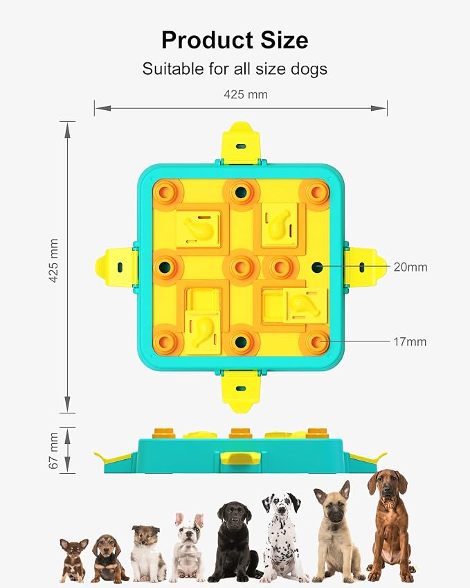 LACCEN Dog Puzzle Toy, Level 3 in 1 Interactive Dog Toys for Boredom, Funny Cognitive Dog Toy for IQ Training Brain Stimulating Games, Treat Dispensing Toy for Smart Large Medium Smart Dogs - Image 5