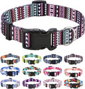 Mihqy Dog Collar for Large Dogs, Fashion Design, Bohemian Purple,L | Neck Fit 14.9"-24.8", Multiple Patterns，4 Sizes for Small Medium Large Dogs, Comfortable for Walks and Outdoor Hikes by Mihqy