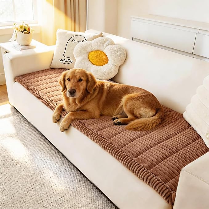 Awjcsv Couch Covers for Dogs Washable, Non Slip Sofa Protector Pet Friendly | Thick, Soft Furniture Cover, Against Pets Hair & Scratch, Fits Leather and Fabric Couches, 23.6" X 47" by Awjcsv