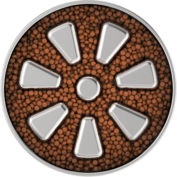 Feedoo Slow Feeder Dog Bowl Large Breed 4-Cup, Double-Wall Stainless Steel | Spiral Maze Design • Slows Down Fast Eaters • Heavy Duty Non-Slip Base • Dishwasher Safe • For Large & Giant Breeds - Image 9