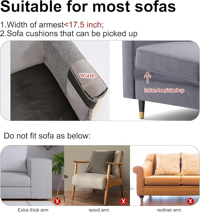 Upgraded Cat Scratch Furniture Couch Protector with 27.6’‘L*19.6’‘W Natural Sisal for Protecting Large Area Couch Sofa Chair,Couch Protector from Cat Claws(Dark Grey/Left Handed) - Image 4
