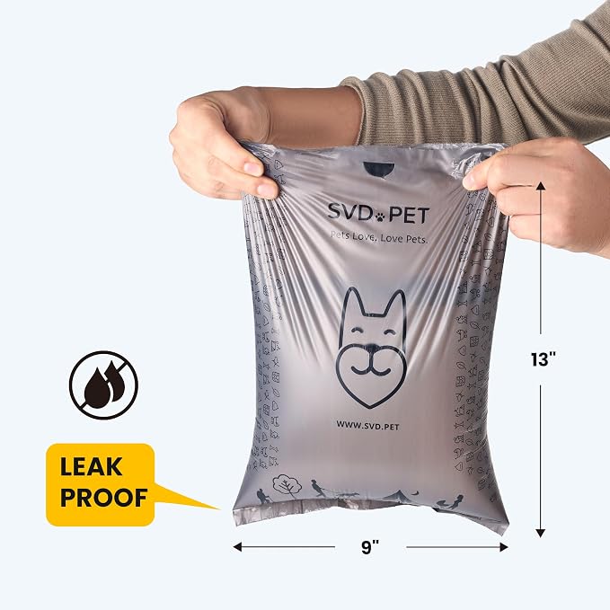 SVD.PET Poop Bag for Dogs with Retractable Bag Dispenser & Holder Kit | 195 Count Leak-proof Bags, Easy-Tear Perforations, Dog Essentials for Walking and Travel - Image 4