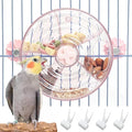 BNOSDM Bird Foraging Toy Creative Feeder Systems with Seed Food Rotating Wheel for Enrichment & Training Parrot Puzzle Toys Ideal for Small and Medium Cockatiel Parakeet Conure(Pink) by BNOSDM