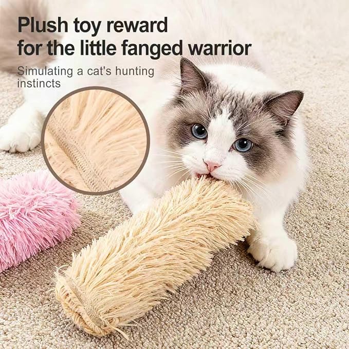 Cat Toys Pillows 6Pcs Catnip Kicker Toys for Cats Promotes Kitty Exercise - Image 4