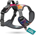 Embark No Pull Dog Harness, Reflective Adjustable Training Vest, No Choke | Adjustable straps fit all dog breeds with sturdy hooks; 360° reflective trim, soft padded Harness Design for All Dogs by EmbarkHarnessCo